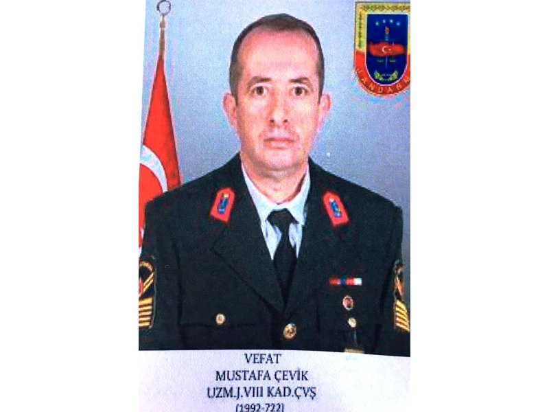 BALIKESİR İl J.K.lığında görevli Uzman Jandarma Mustafa ÇEVİK(1992) Hayatını Kaybetti